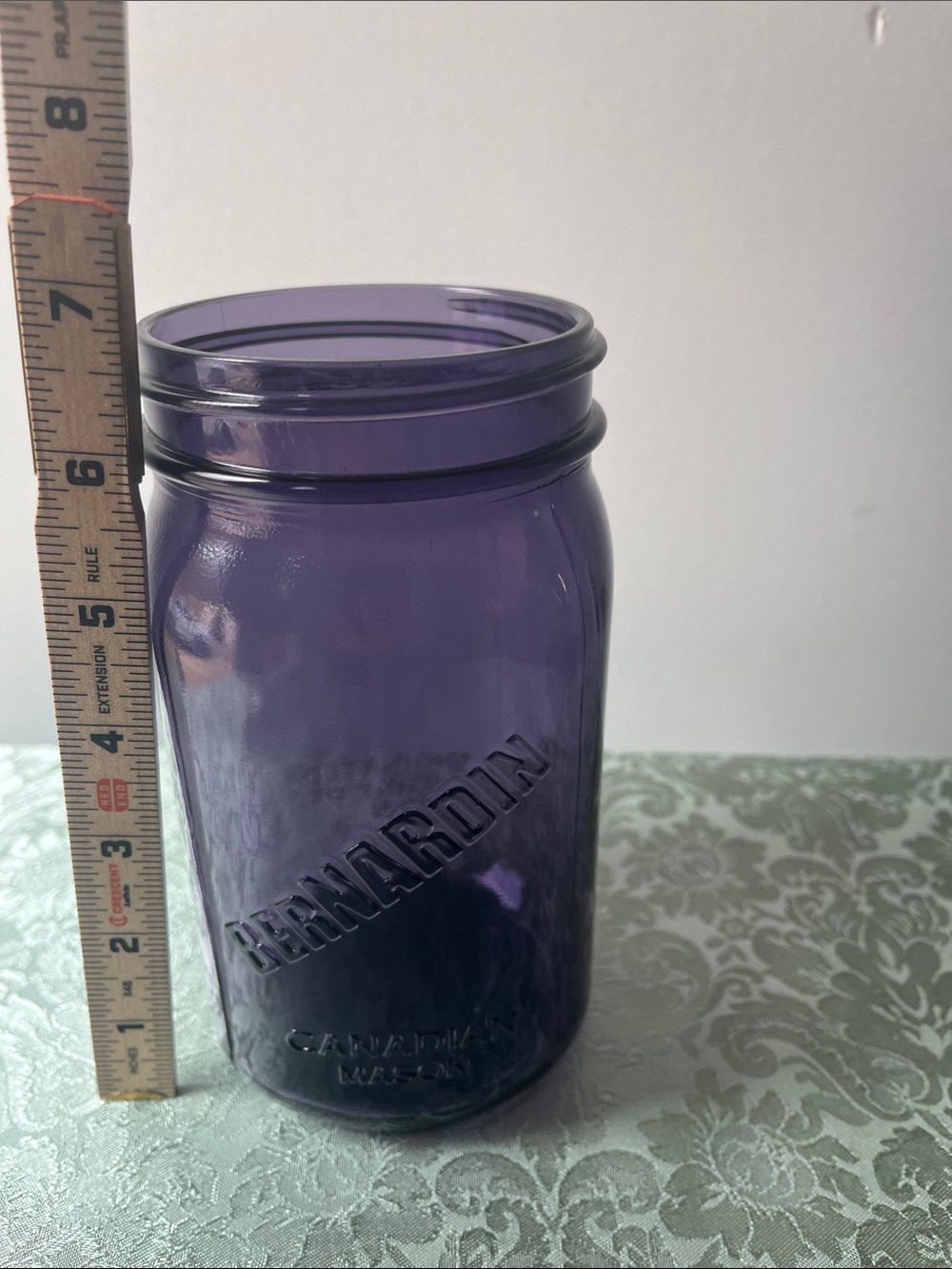 Bernardin 2015 Heritage Collection Purple Glass Mason Jar Wide Mouth 1L Quart